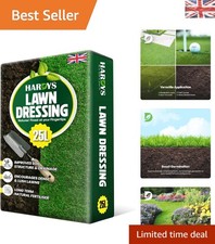 25L Fine Top Soil Dressing - Ideal Organic Mix for Lawn Repair & Overseeding
