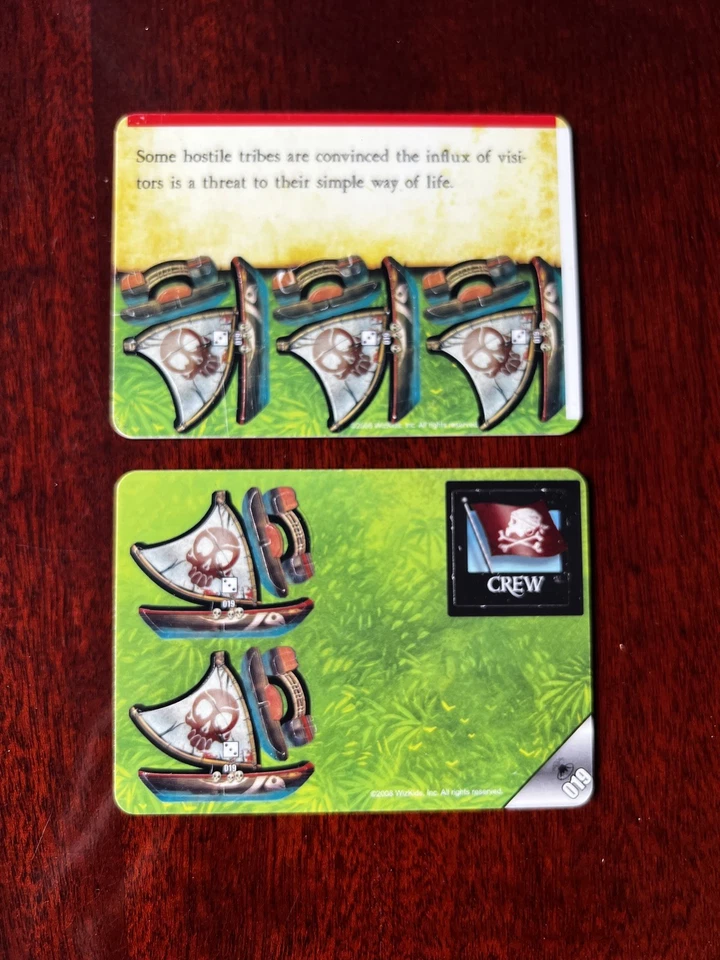 NATIVE CANOES CURSED Savage Shores Pirates Wizkids CSG Pocketmodel - Image 2 of 2