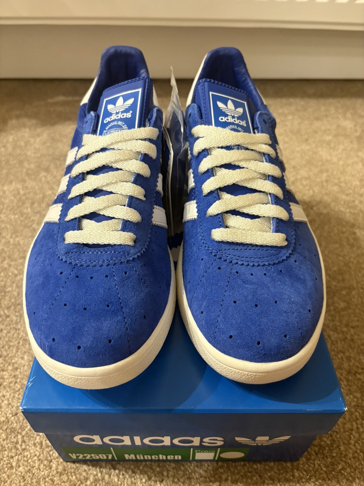 Adidas Munchen MIG OG BNIBWT Rare UK10 Blue MADE IN GERMANY city series Berlin image 4