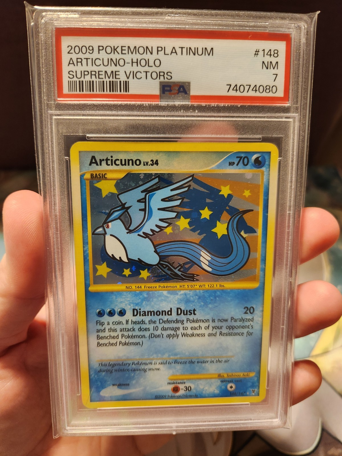 Articuno #148 Holo Supreme Victors PSA 7