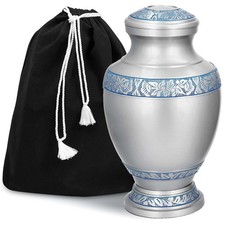Cremation Urn for Adult Human Ashes - Large Handcrafted Funeral Memorial with...