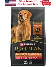 Purina Pro Plan Adult Shredded Blend Beef  Rice Formula Dry Dog Food, 35-lb bag