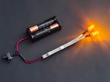 Flickering Flame LED Light 5mm Yellow Fire Effect for Props Cosplay HK9948