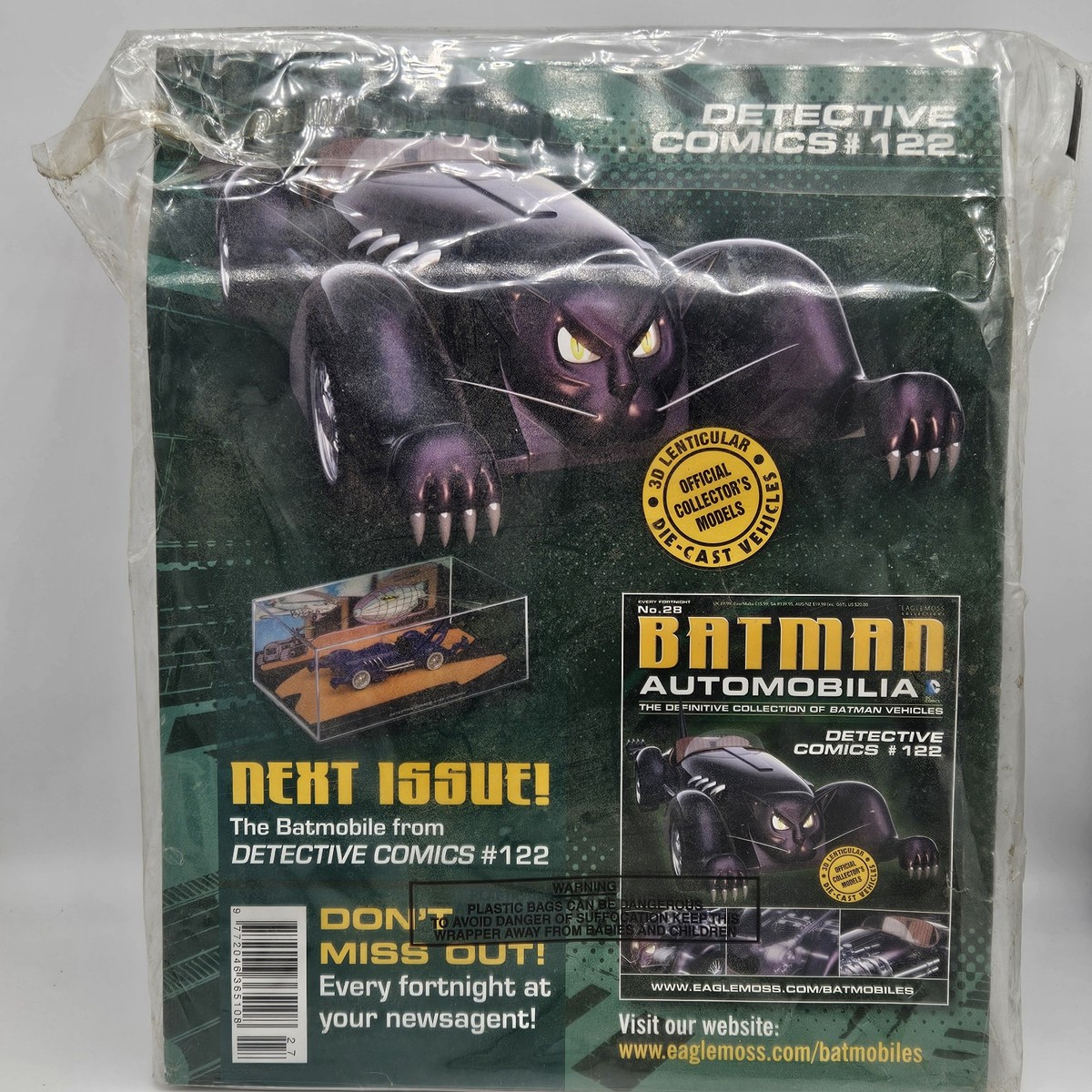 Batmobile Eaglemos 1/43 - Batman Legends Of The Dark Knight #156 - Diecast Noir