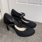 Clarks Narrative black  platform heeled Shoes UK 6