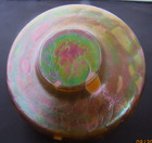 New Mount St Helena's Ash Art Iridescent Round Glass Oil Lamp w Wick 4" x 3" — photo 5