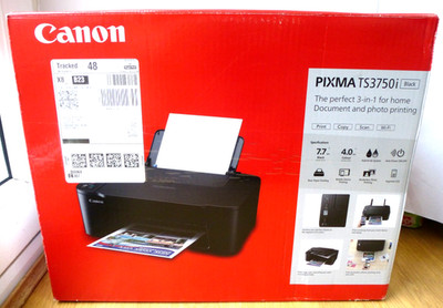 NEU CANON PIXMA TS3750I KABELLOSER FARB-ALL-IN-ONE TINTENSTRAHLDRUCKER A4 FOTOKOPIE