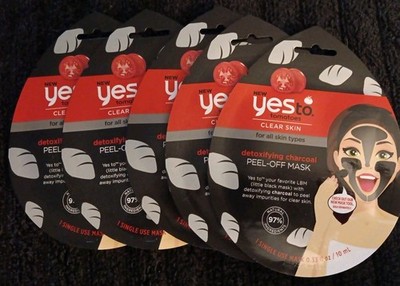 5 Yes To Tomatoes Detoxifying Charcoal DIY  Face Masks (K7)