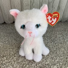 Ty Beanie Boos 2025 AMELIA the White Kitty Cat 6" NEW Plush Stuffed Toy