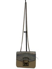 FURLA Shoulder Bag Leather BEG Metropolis