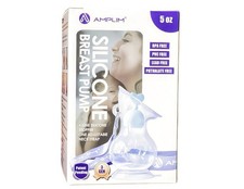 Amplim Manual Breast Pump, Gen 3 Food Grade Silicone Milk Collector 250-24
