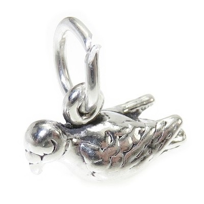 Turteltaube Sterling Silber Charm 0,925 x 1 Tauben Weihnachten Charms