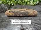 Old Rare Vintage Antique Civil War Relic Confederate Pocket Knife Appomattox VA