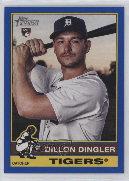 2025 Topps Heritage Dark Blue Border Dillon Dingler #130 05ol