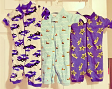 Lot of 3 Hanna Andersson Boys 100 Organic Cotton Shorties Sleepers PJ-sz 3-6m