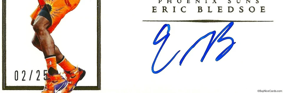 2015 Eric Bledsoe Panini Flawless Transitions on Card Auto Jersey #2/25 - 1/1 - Image 3 of 3