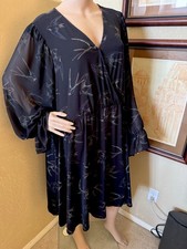 Torrid Women’s Black Print Stretch Jersey Dress Sz 4 or 4X