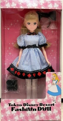 Tokyo Disney Resort Limited Licca chan Alice in Wonderland Fashion Doll Figure