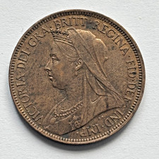 Victoria Halfpenny 1896 UNC