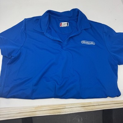 NINTENDO Employee Staff Blue Polo 2000-2006 Direct From Nintendo REP Womens XL