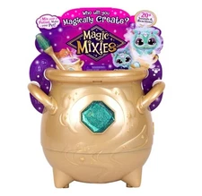 Magic Mixies - Magical Real Misting Gold Cauldron with 8 Inch Non-Electric Plush