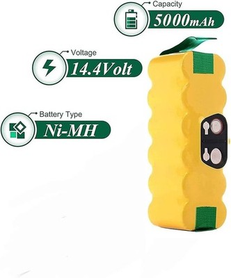 5000mAh Ni-MH Akku 14,4V für iRobot Roomba 500 800 Serie