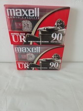 Maxell Blank Audio Cassette Tapes UR 90 Minutes Normal Bias 2-Pack New Sealed