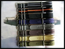 20mm Brown NATO G10 UTC HD nylon bond watch band strap IW SUISSE 18 20 22 24mm