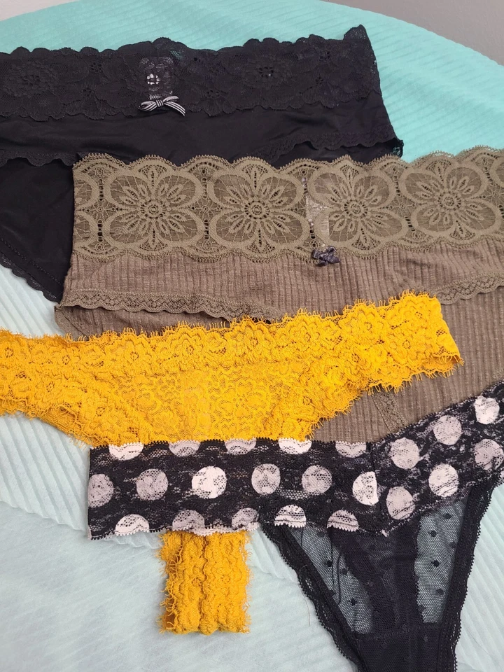 NWOT Aerie 4pk Panties Bundle Size XS - Boy Briefs & Thongs - Image 2 of 4