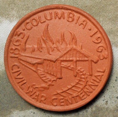 Columbia, Pa., Bridge Burning Centennial Commemoration, 1878 -1963, Fired Clay