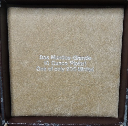 Piefort 1987 Mexico Silver 10oz Mintage 200 Very Rare Perfect Mirror Surface - Picture 3 of 4