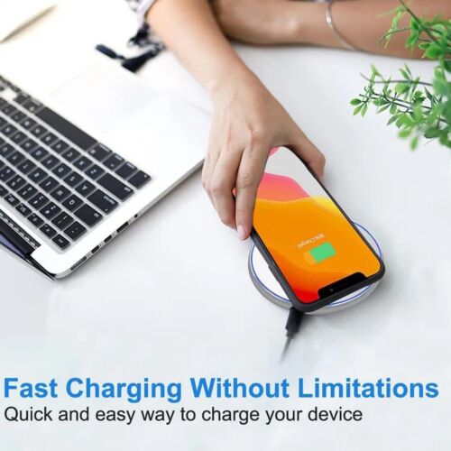 Für Samsung Galaxy S24 FE 2024 Schnell 15W Wireless Ladegerät Tragbares Ladepad - Bild 5 von 11