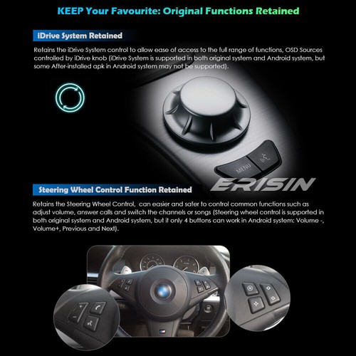 8-Core IPS Android 14 Autoradio GPS DAB+CarPlay 4+64GB Wifi BMW BMW X1 E84 CIC - Bild 7 von 13