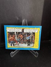 1987 TOPPS WWF WRESTLING CARD THE SUPERSTARS SPEAK! MATILDA DAVEY BOY SMITH #74