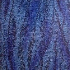 VTG 1995 Long 1/8 YD Blue Textured Tonal Quality 100 Cotton Calico Quilt Fabric