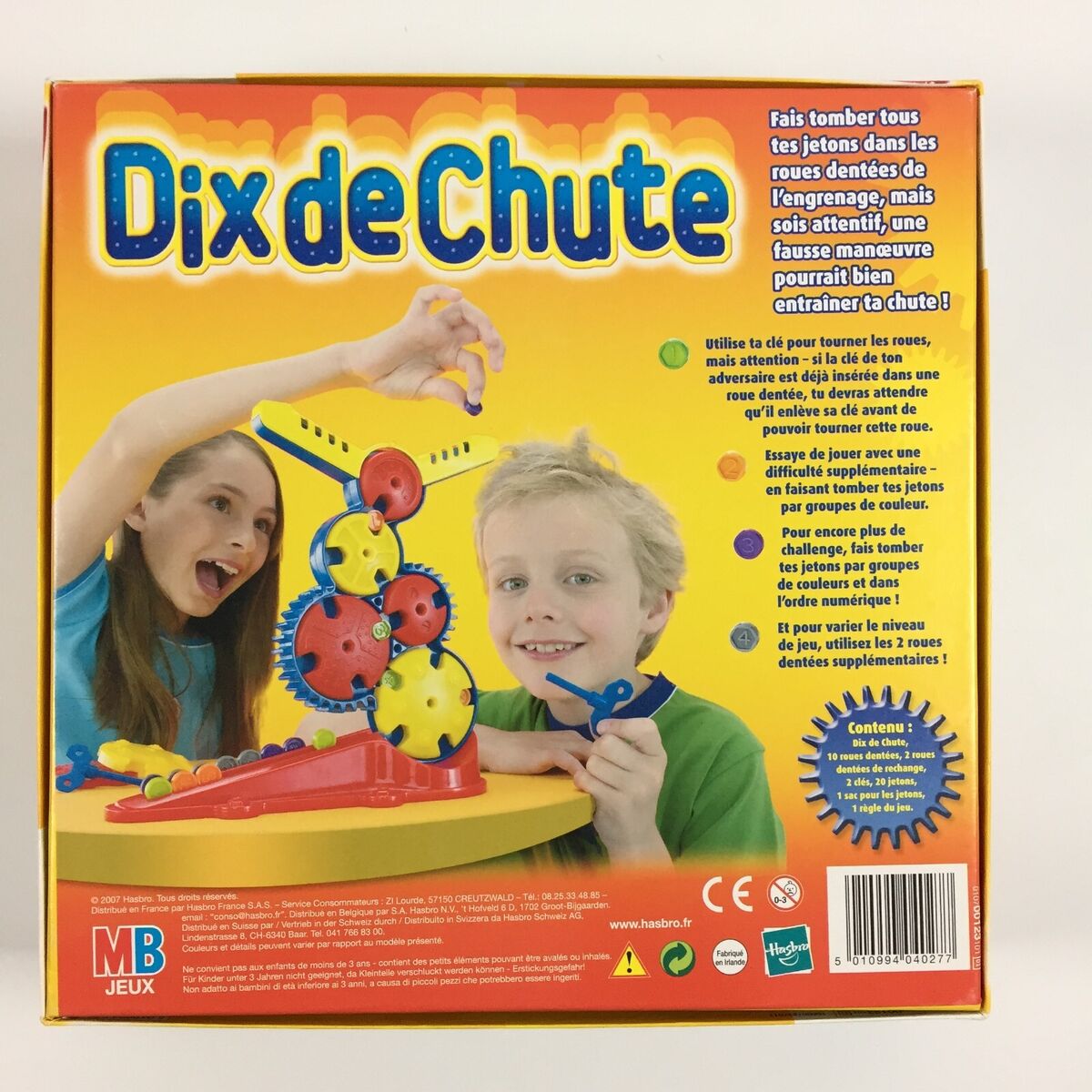 Dix de Chute - Jeu MB 1996 - jouets rétro jeux de société figurines et  objets vintage