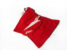 Vintage Retro 2000s ASICS Sprinter Shorts Running Ibiza Gym red New with tags