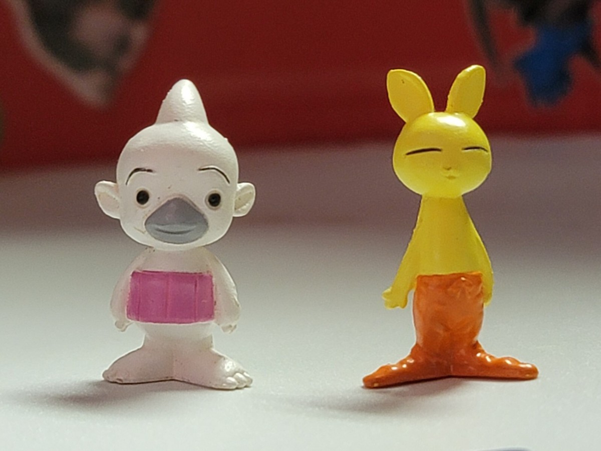 Bomomon & Neemon Digimon Mini Figure Pair Of 2 2002 Bandai Japan