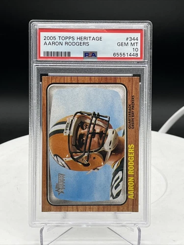 2005 Topps Heritage Aaron Rodgers RC #344 PSA 10 