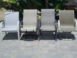 VINTAGE TROPITONE PATIO Set 4 chairs and table Mid Century White $595.00 -  PicClick