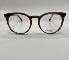 Gant GA4091 065 Striped Brown Round Plastic Optical Eyeglasses Frame 49-19-135