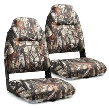 NORTHCAPTAIN Deluxe Camo High Back Folding Boat Seat, 2 Seats