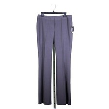 Nine West Women’s Pants 4 Gray Stretch Flared Low Rise Office Dress Trousers NWT