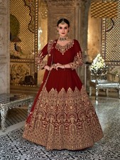 Bridal Heavy Indian Pakistani Party Wear Designer Floral Dress Anarkali Gown