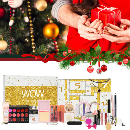 1Set 2024 Beauty Advent Calendar Makeup Set 24Day Xmas Advent Countdown Calendar