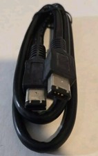 2ft FireWire IEEE 1394 DV iLink Cable Black High Speed Data Transfer Cord
