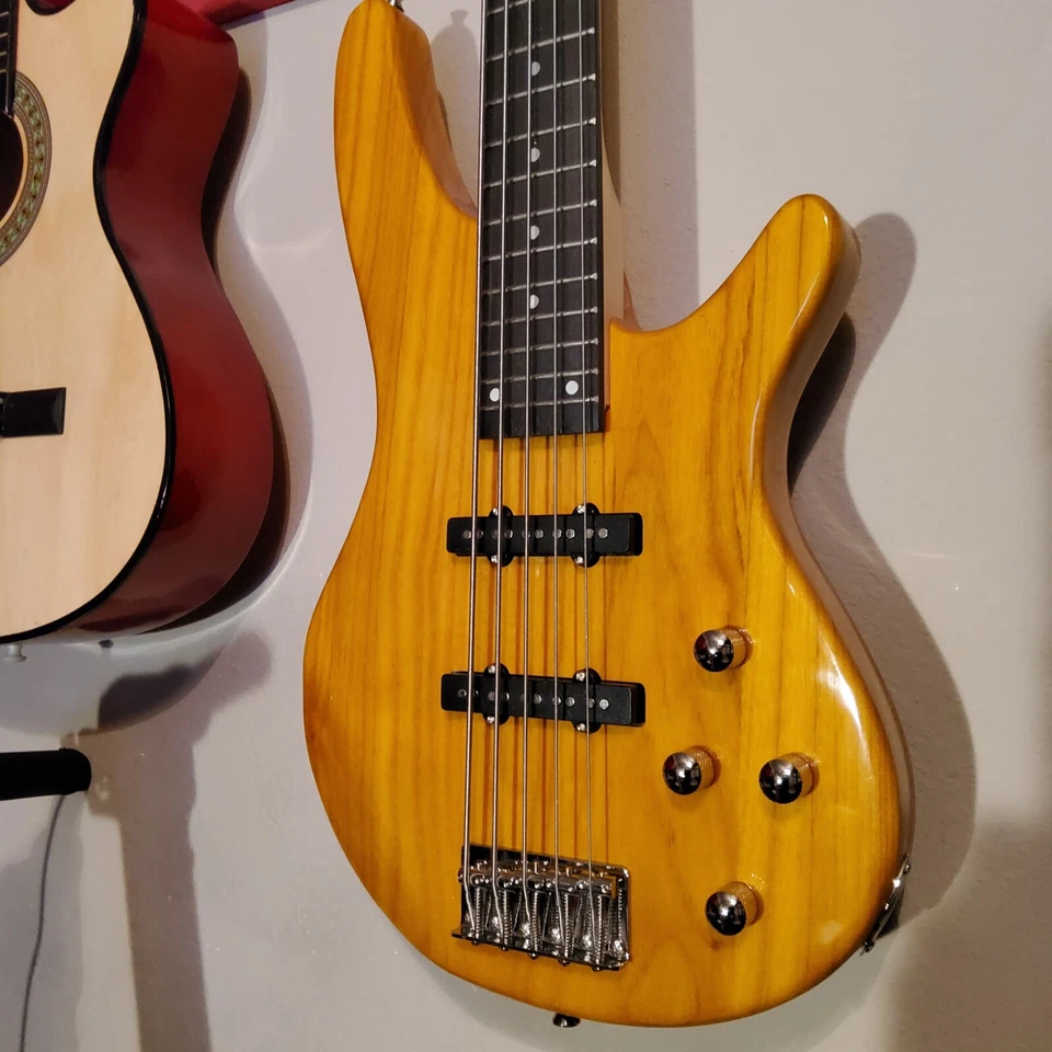 🎸¡ENVÍO GRATUITO!🎸5 Cuerdas Estilo I Bajo Eléctrico + Estuche Suave/Bolsa de Concierto! Foto 4 de 4