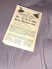 Marcie Miniature Dolls Collectible Memorabilia Book