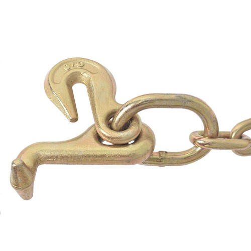 5/16 x 6 FT Grade 70 Tow Chain 15" J Hook R J T Cluster Hook Recovery Wrecker - Picture 6 of 7