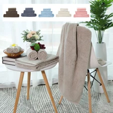 100% Cotton Soft and Highly Absorbent Bath Towels Washcloths, 5pcs Set